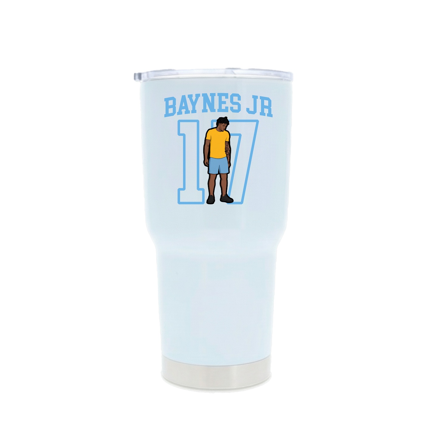 30oz Stainless Steel Tumbler — Shirsey in White