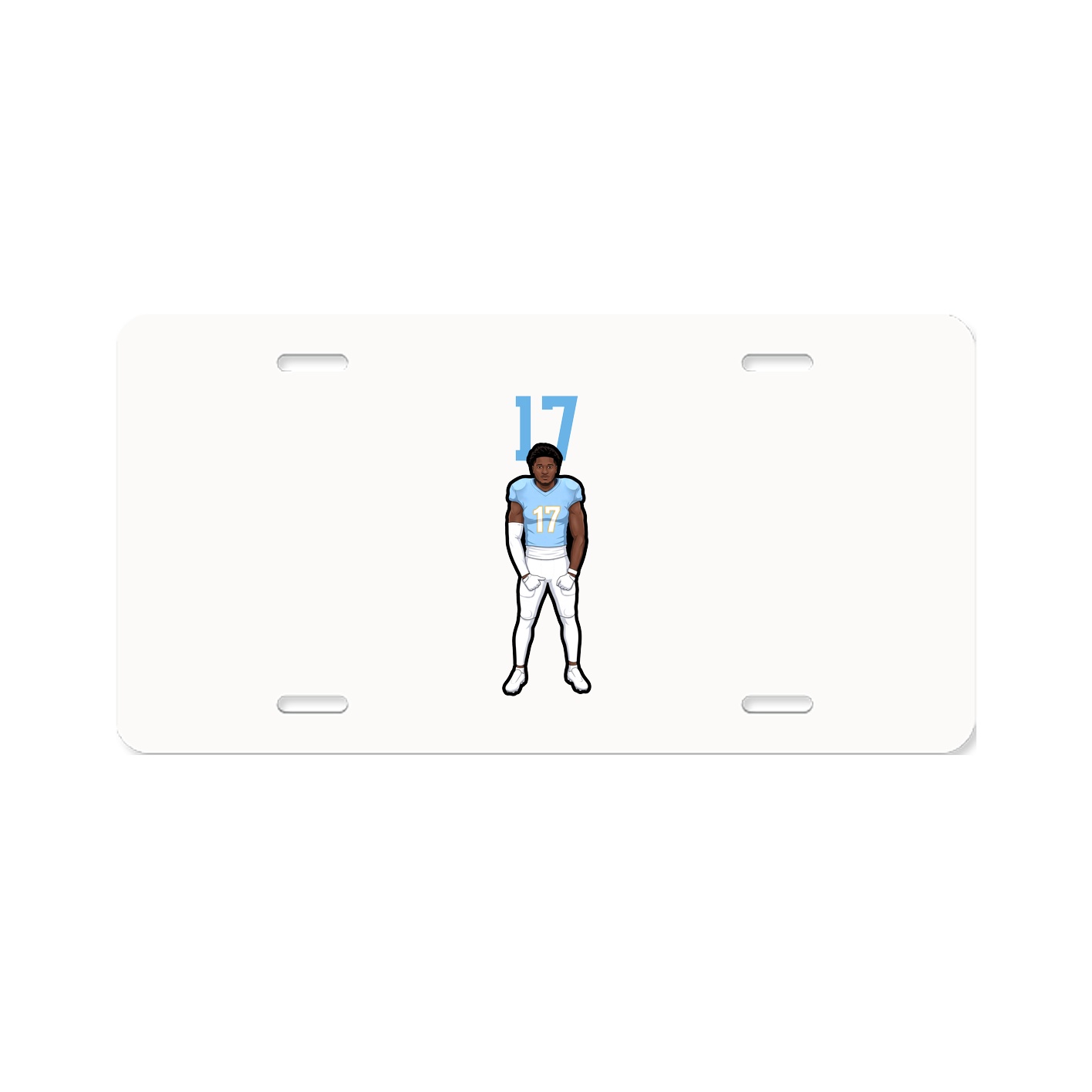 License Plate — Number Top in Classic