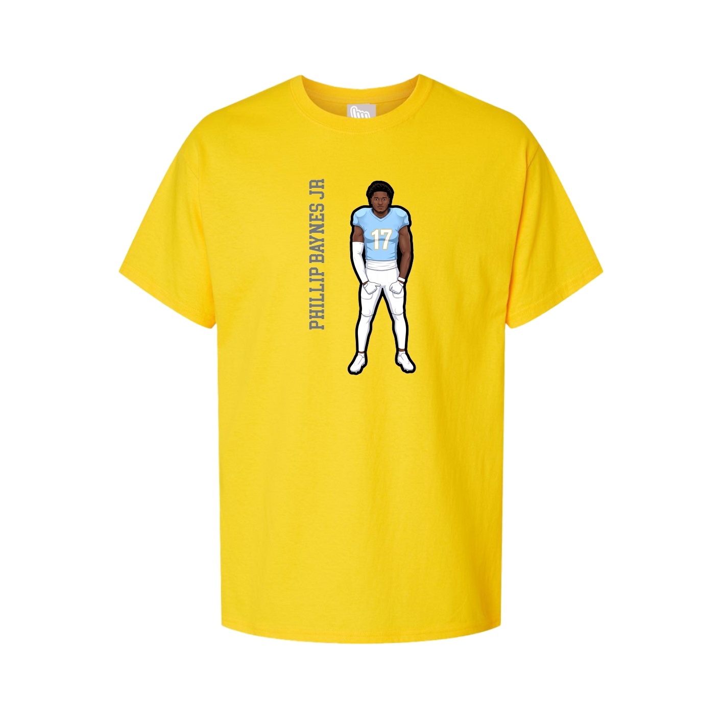 Tee — Name Vertical in Gold