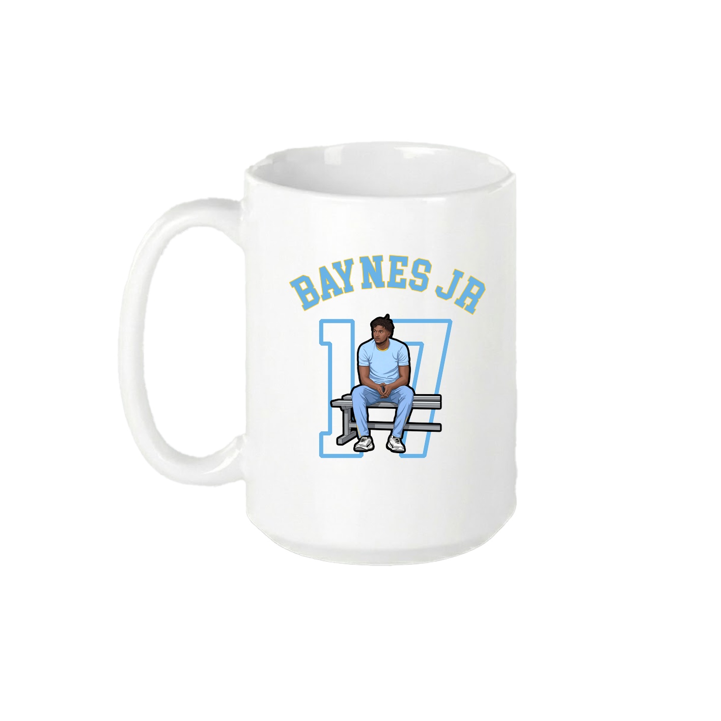15oz Coffee Mug — Shirsey Arch in White