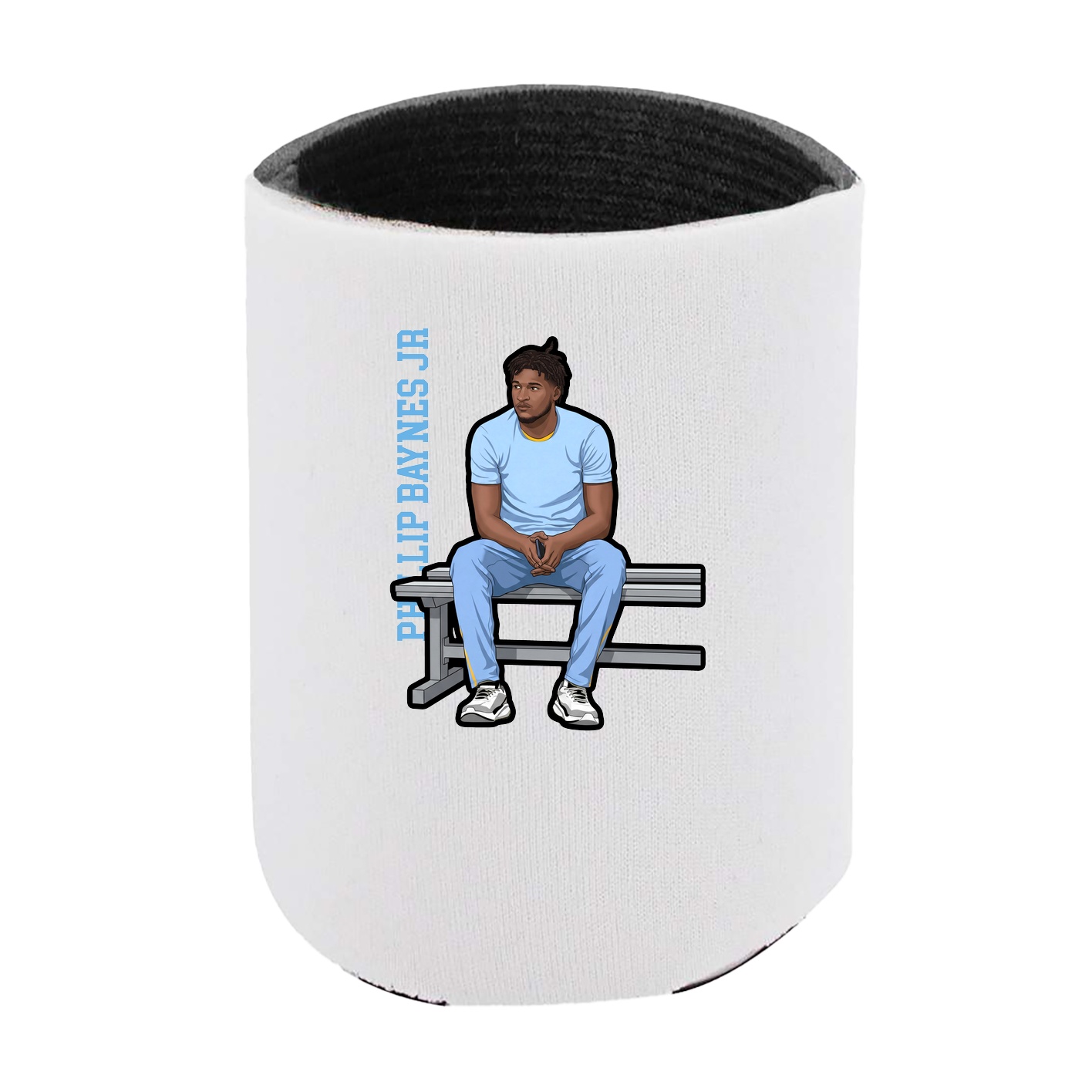Can Holder — Name Vertical in White