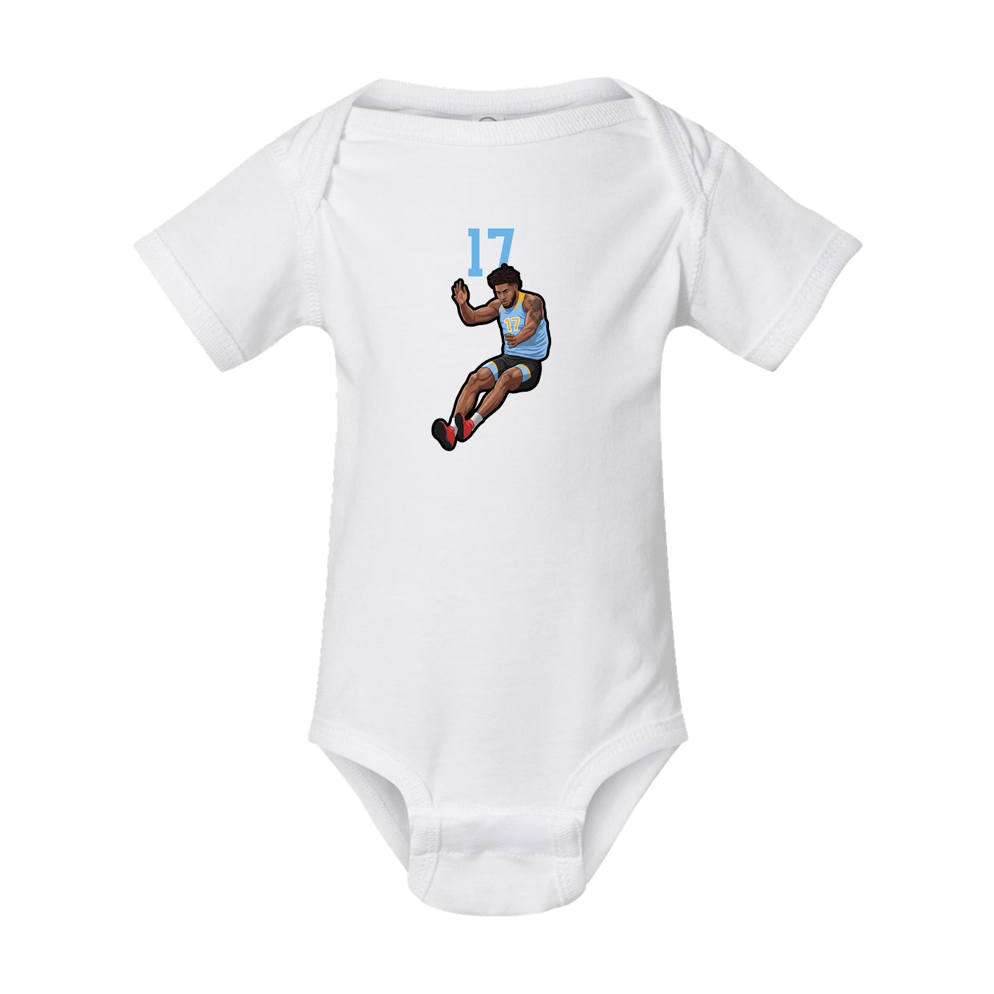 Baby Onesie — Number Top in White