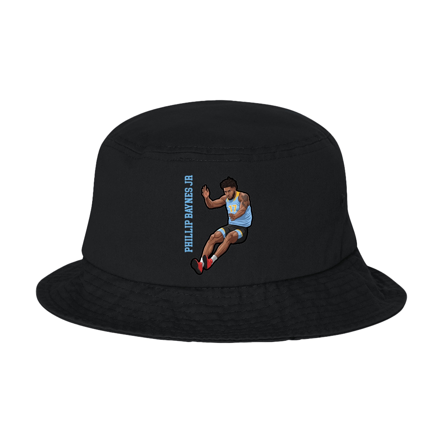 Bucket Cap — Name Vertical in Black