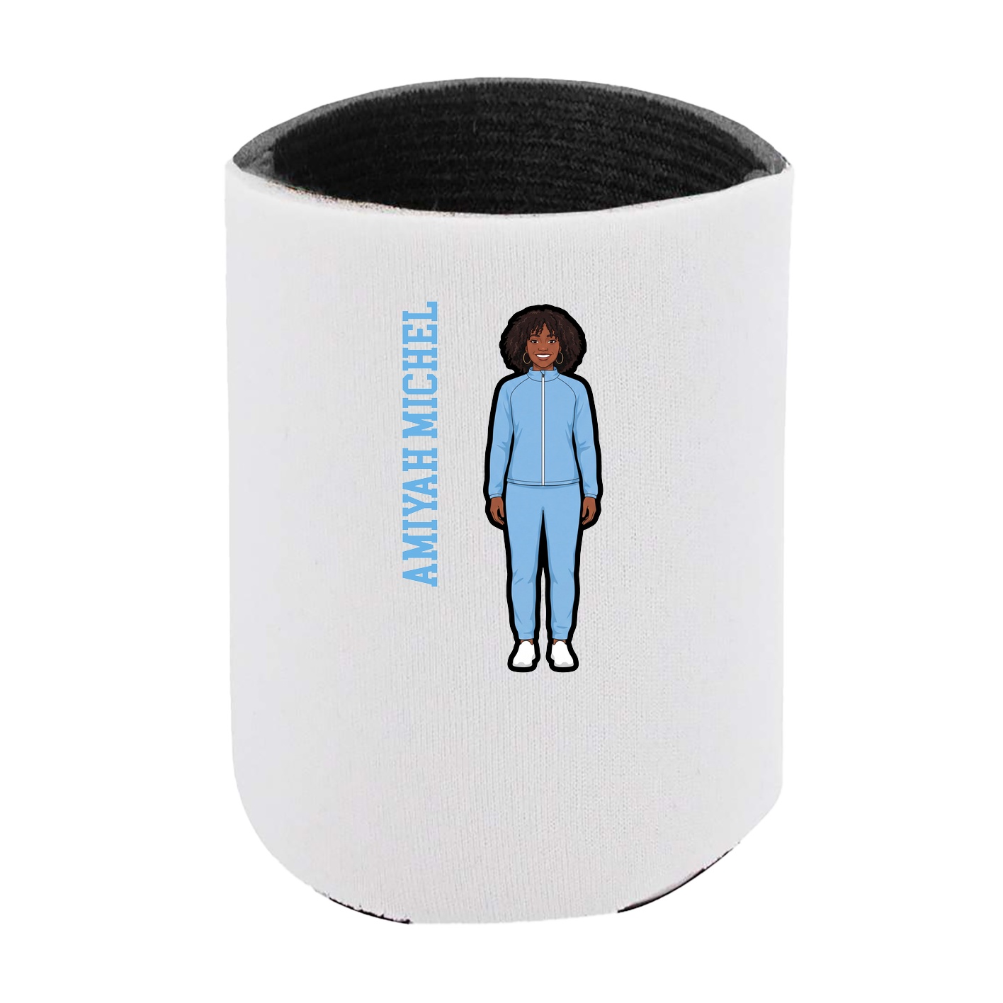 Can Holder — Name Vertical in White