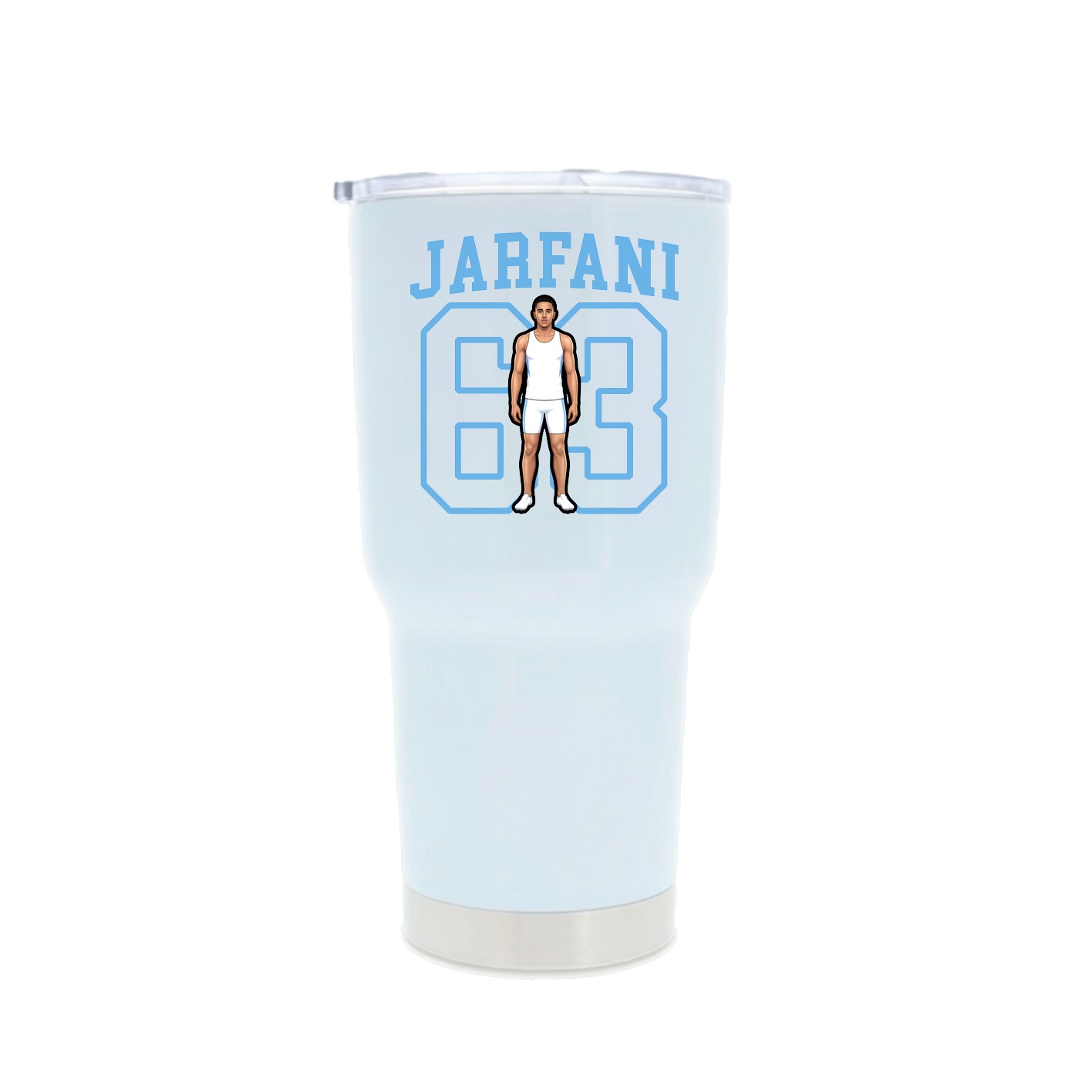 30oz Stainless Steel Tumbler — Shirsey in White
