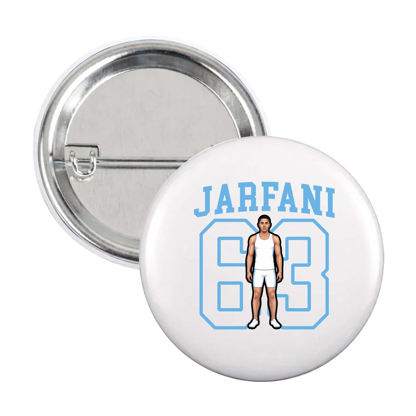 Game Day Button — Shirsey in White