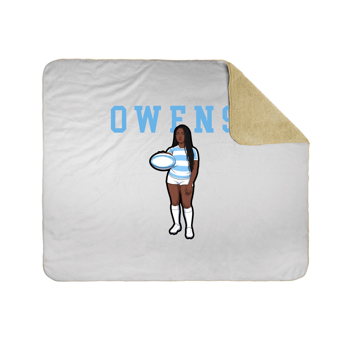 Throw Blanket — Shirsey in White