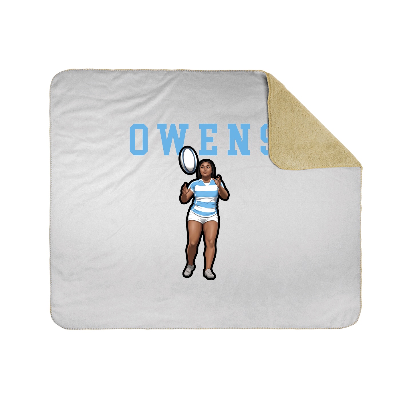Throw Blanket — Shirsey in White