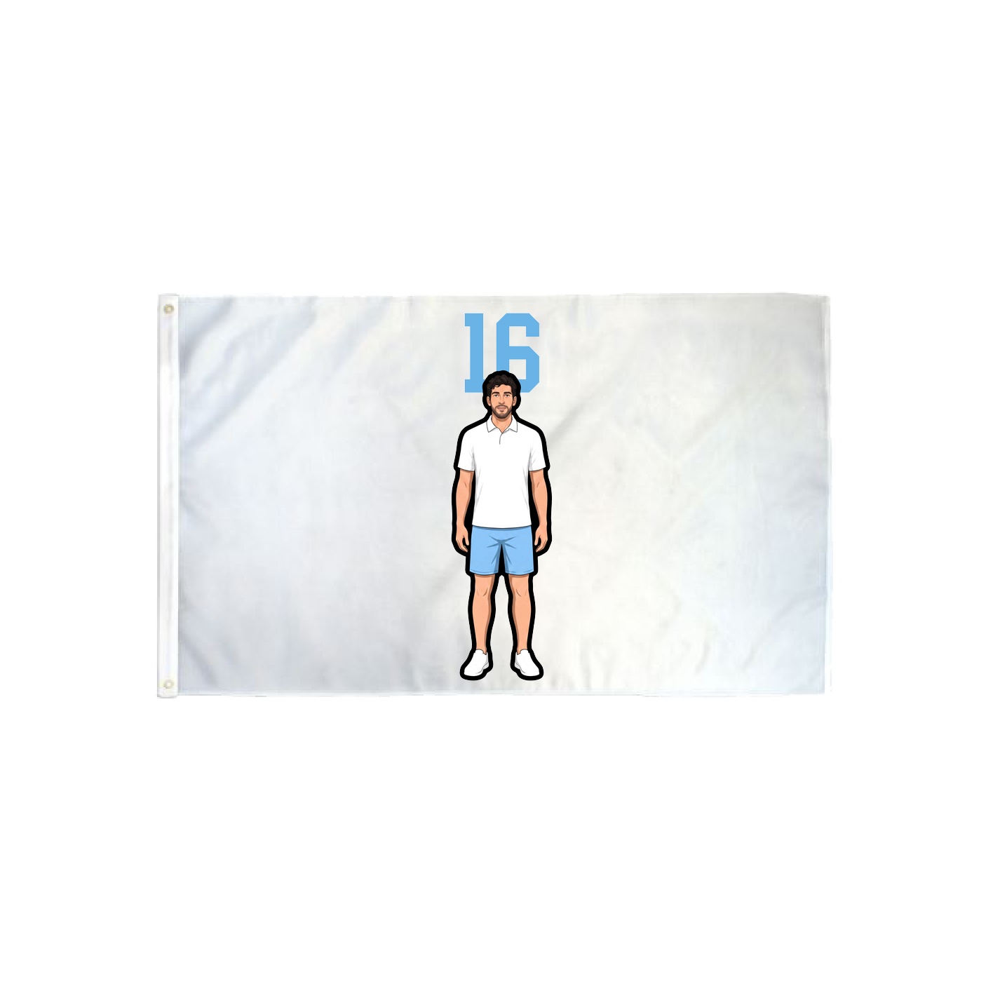 3x5 Flag — Number Top in Classic