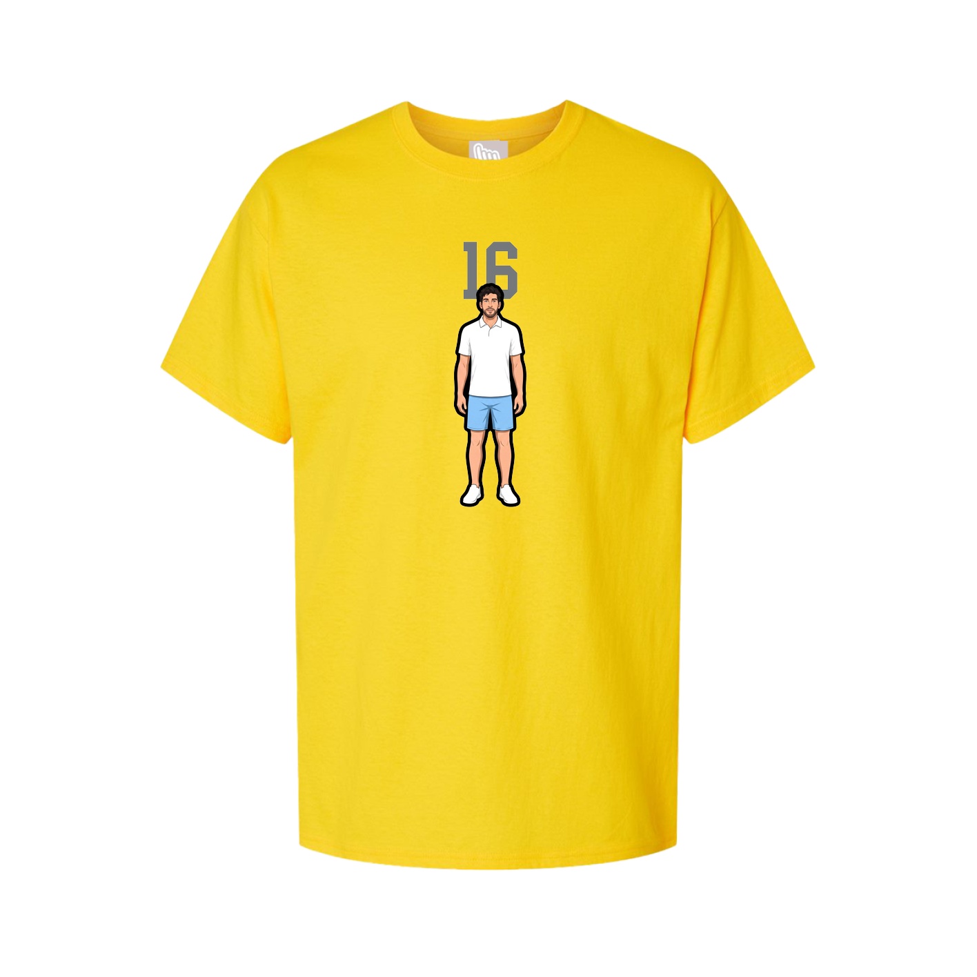 Youth Tee — Number Top in Gold