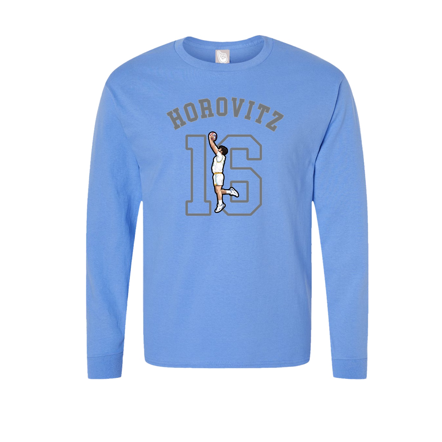 Long Sleeve Tee — Shirsey Arch in Powder Blue