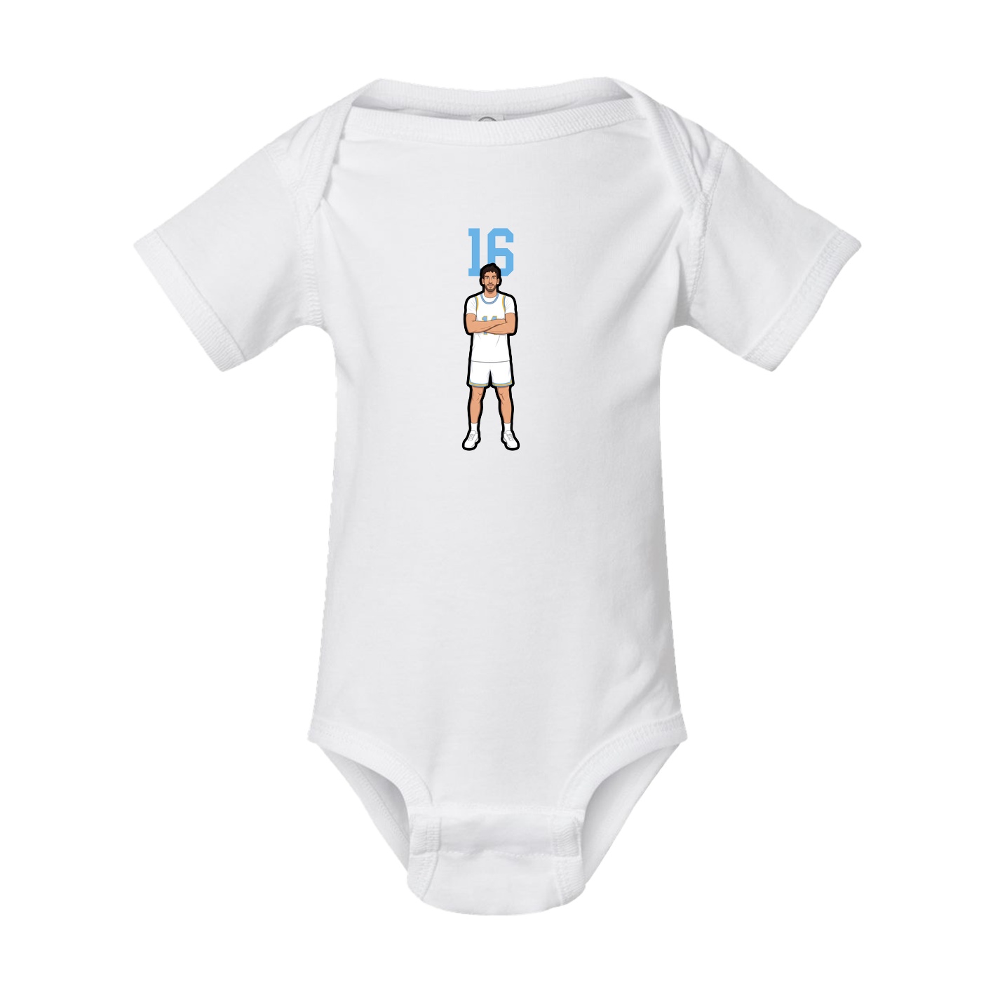 Baby Onesie — Number Top in White