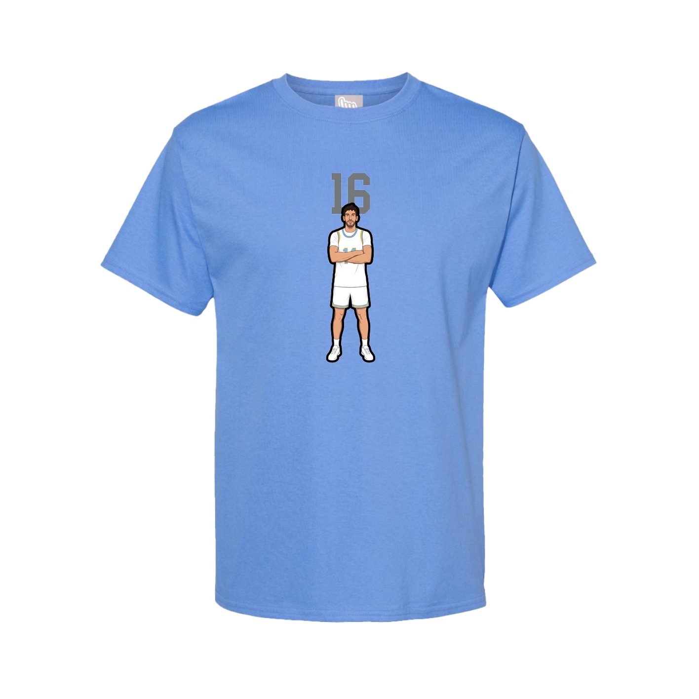 Tee — Number Top in Powder Blue