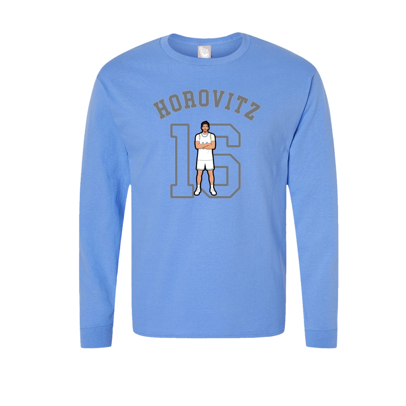 Long Sleeve Tee — Shirsey Arch in Powder Blue