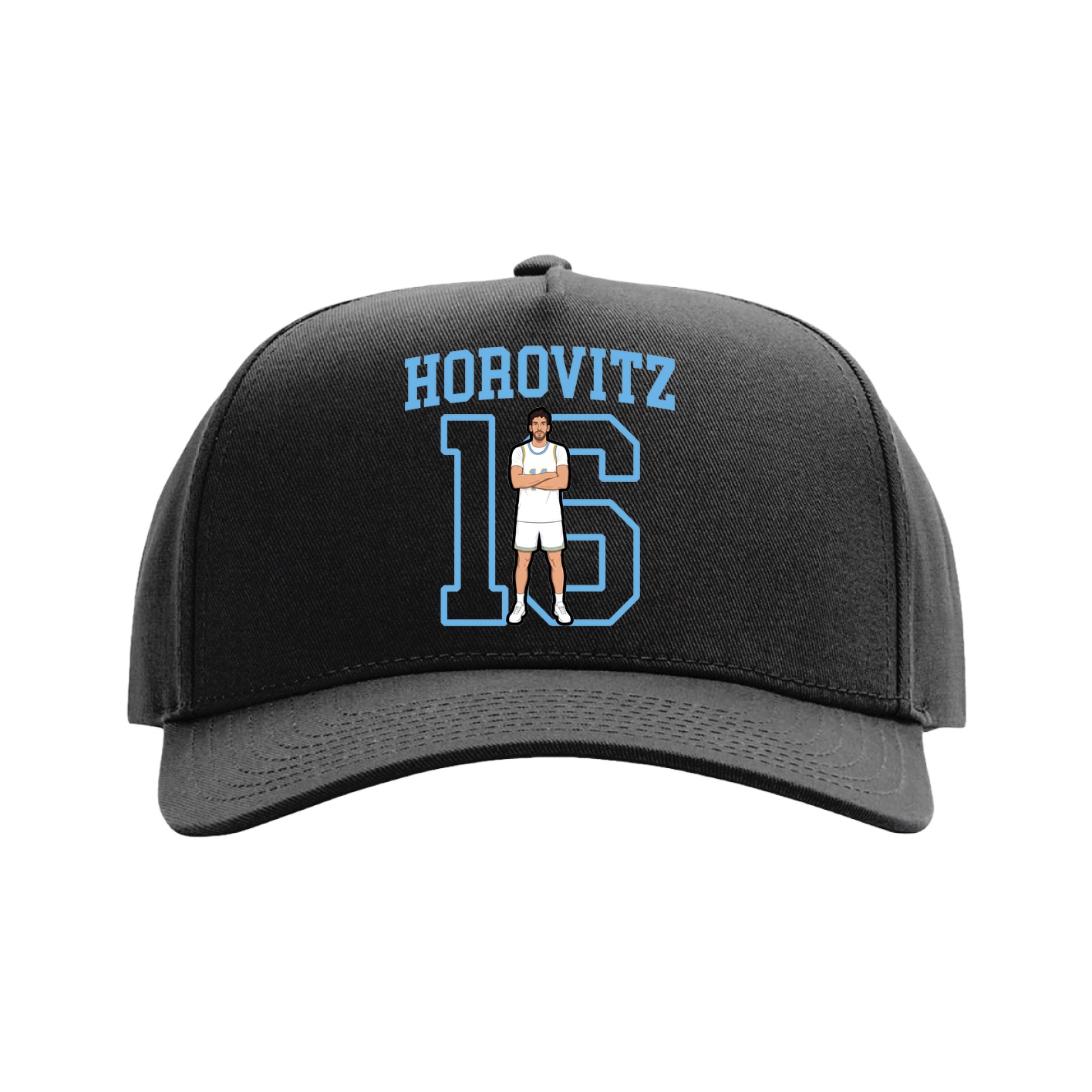 Full Fabric Five-Panel Champ Cap — Shirsey in Black