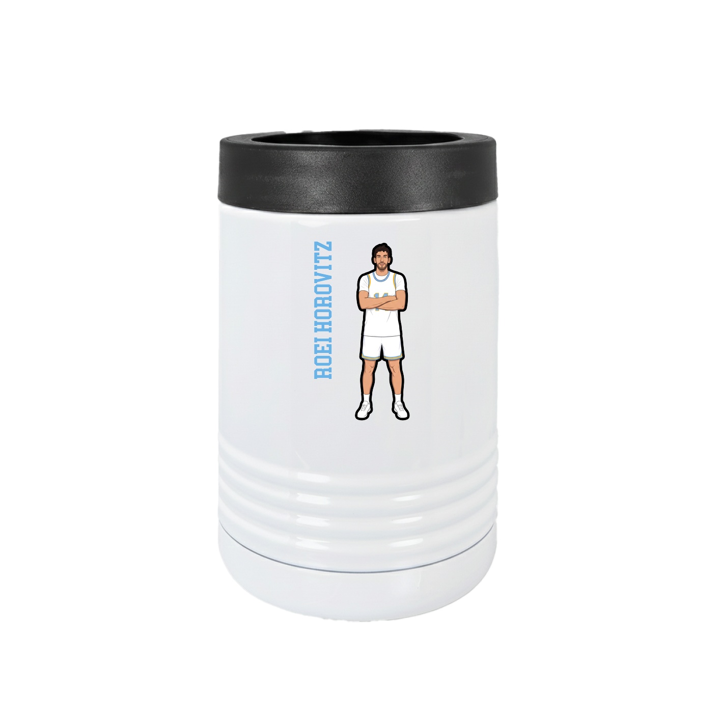 Beverage Holder — Name Vertical in White