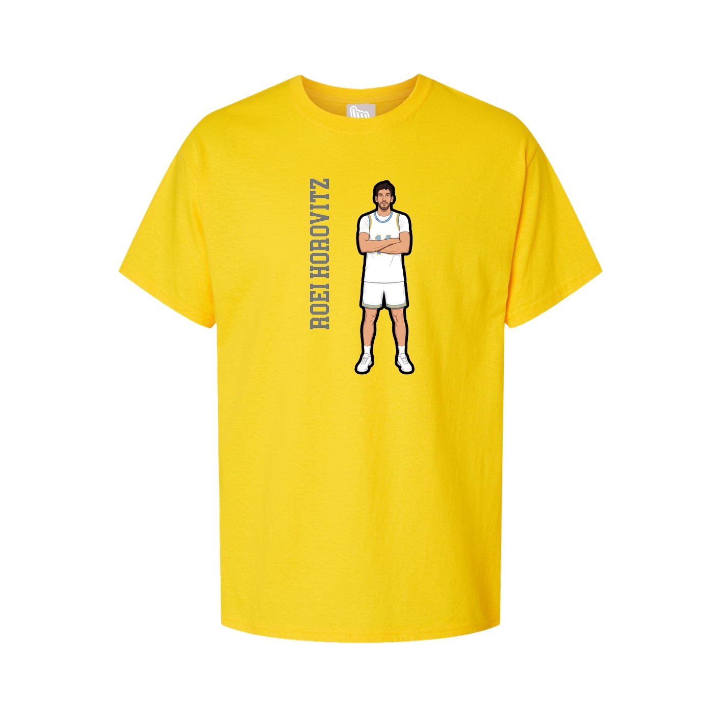 Youth Tee — Name Vertical in Gold