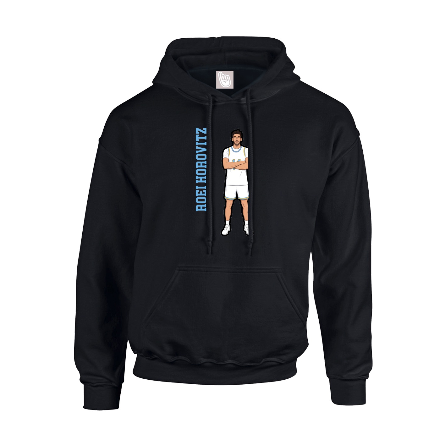 Hoodie — Name Vertical in Black