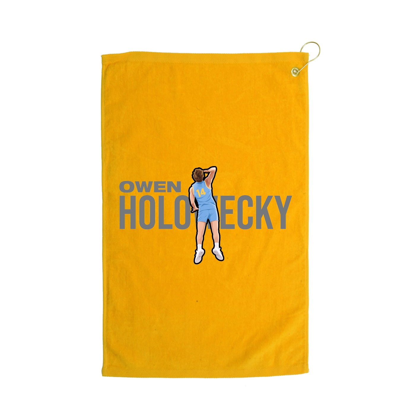 Golf Towel — Player Name in Gold