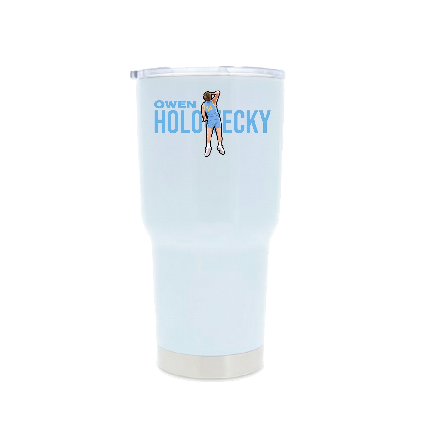 30oz Stainless Steel Tumbler — Player Name in White