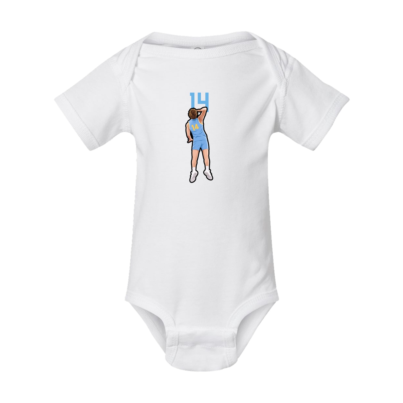 Baby Onesie — Number Top in White