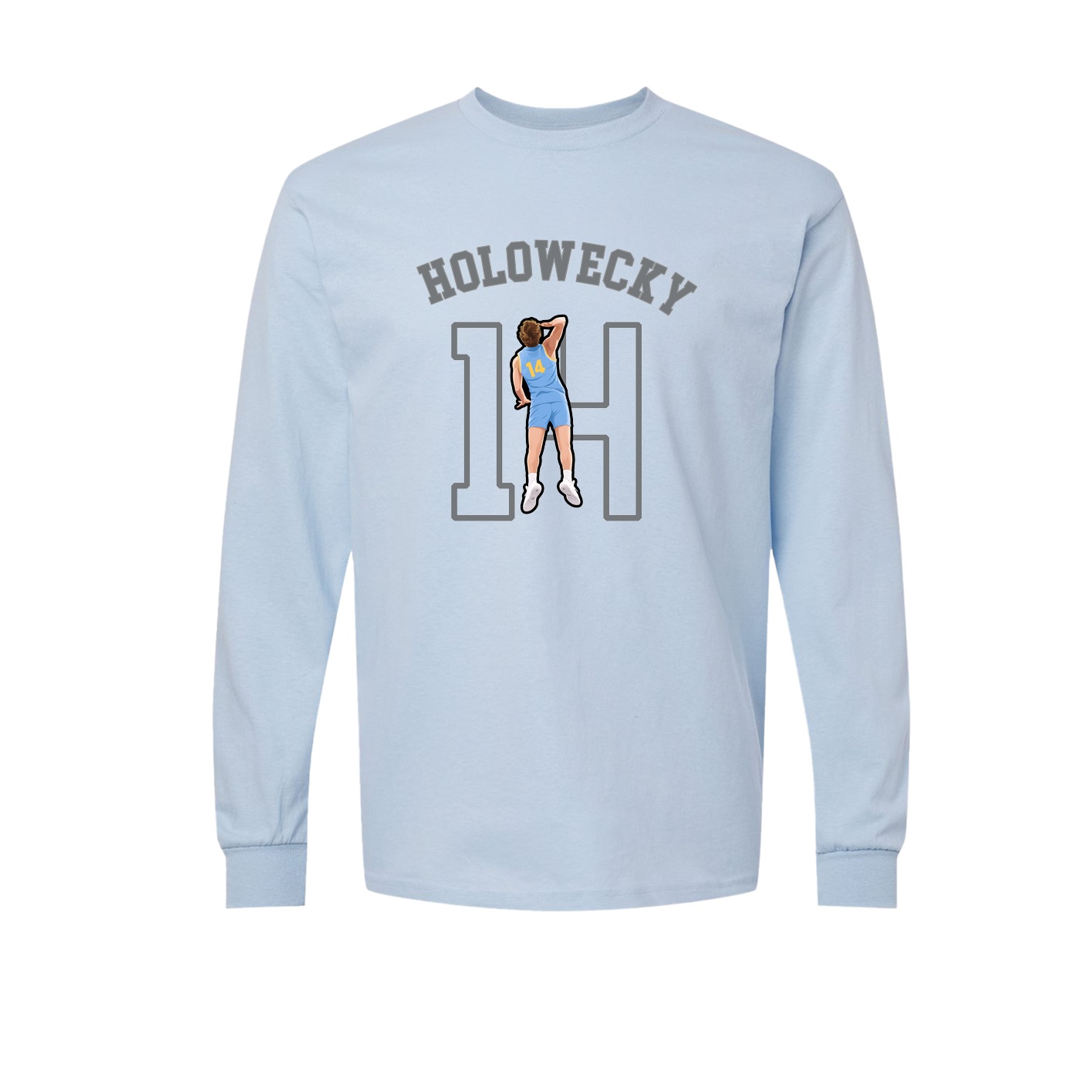 Long Sleeve Tee — Shirsey Arch in Light Blue