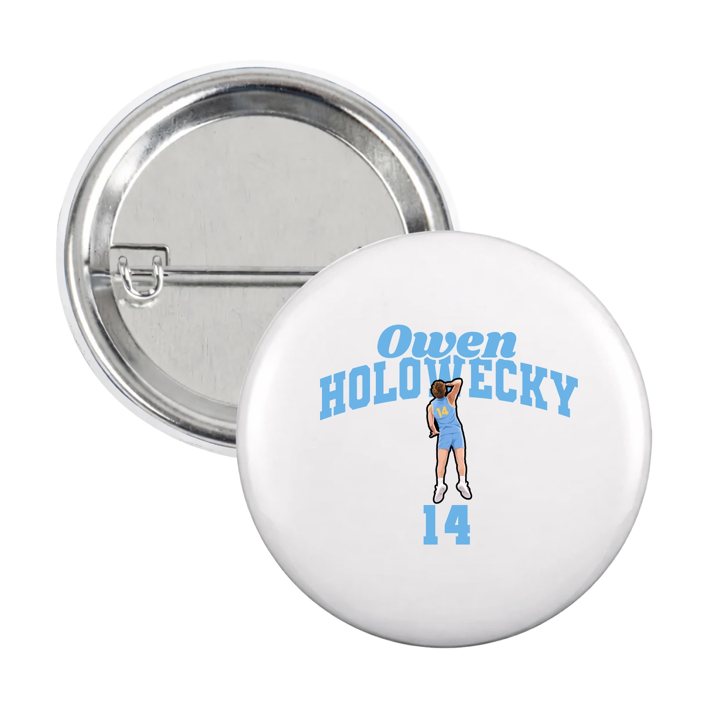 Game Day Button — Signature Arch in White