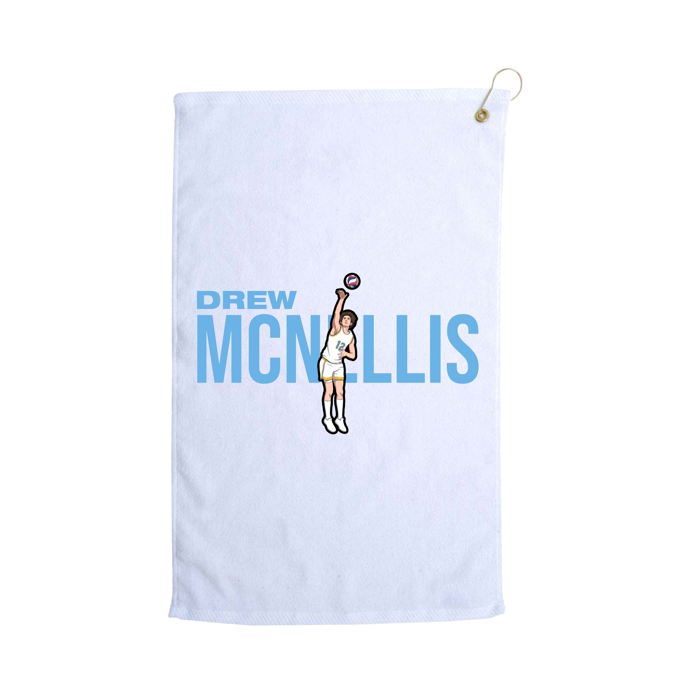 Golf Towel — Player Name in White