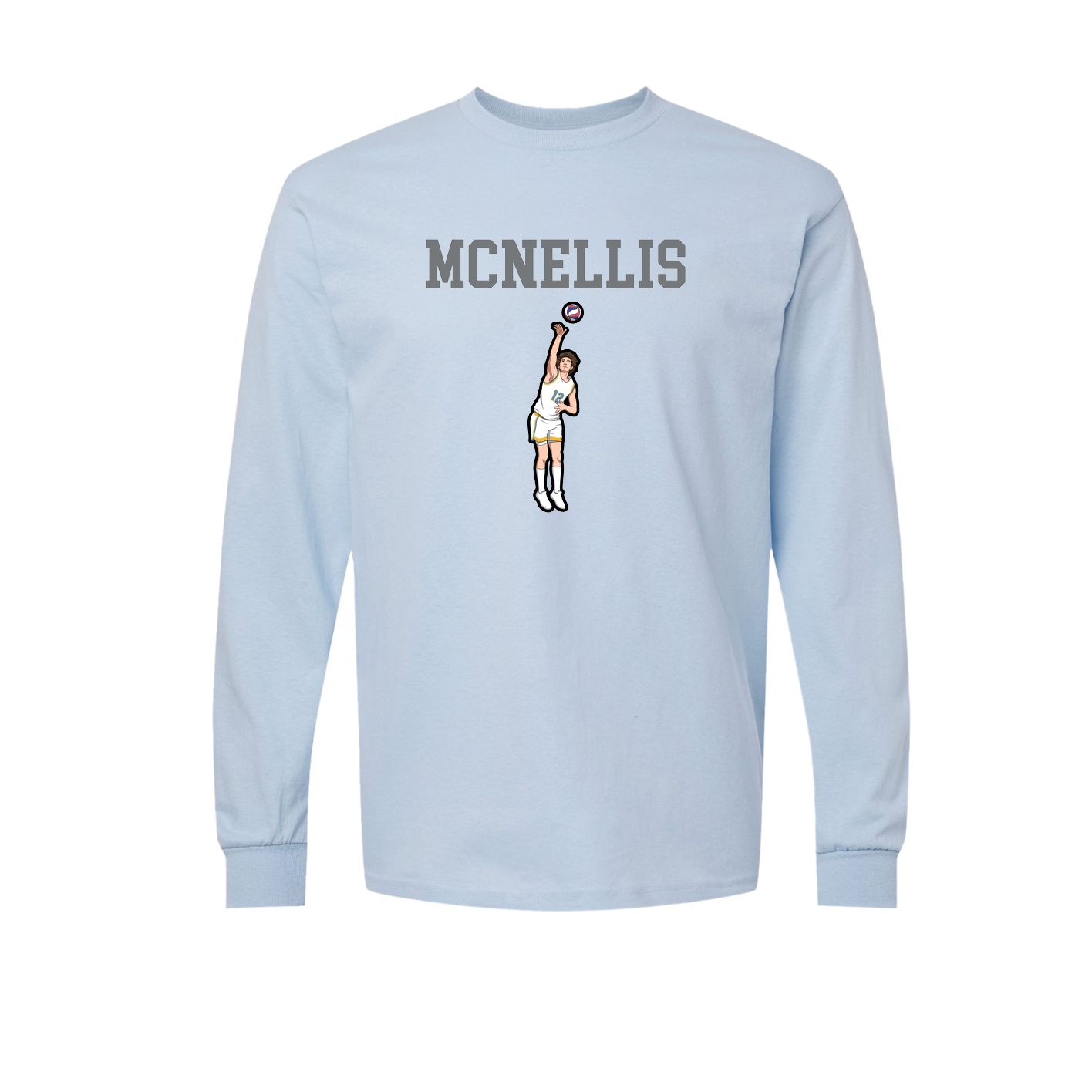 Long Sleeve Tee — Shirsey in Light Blue