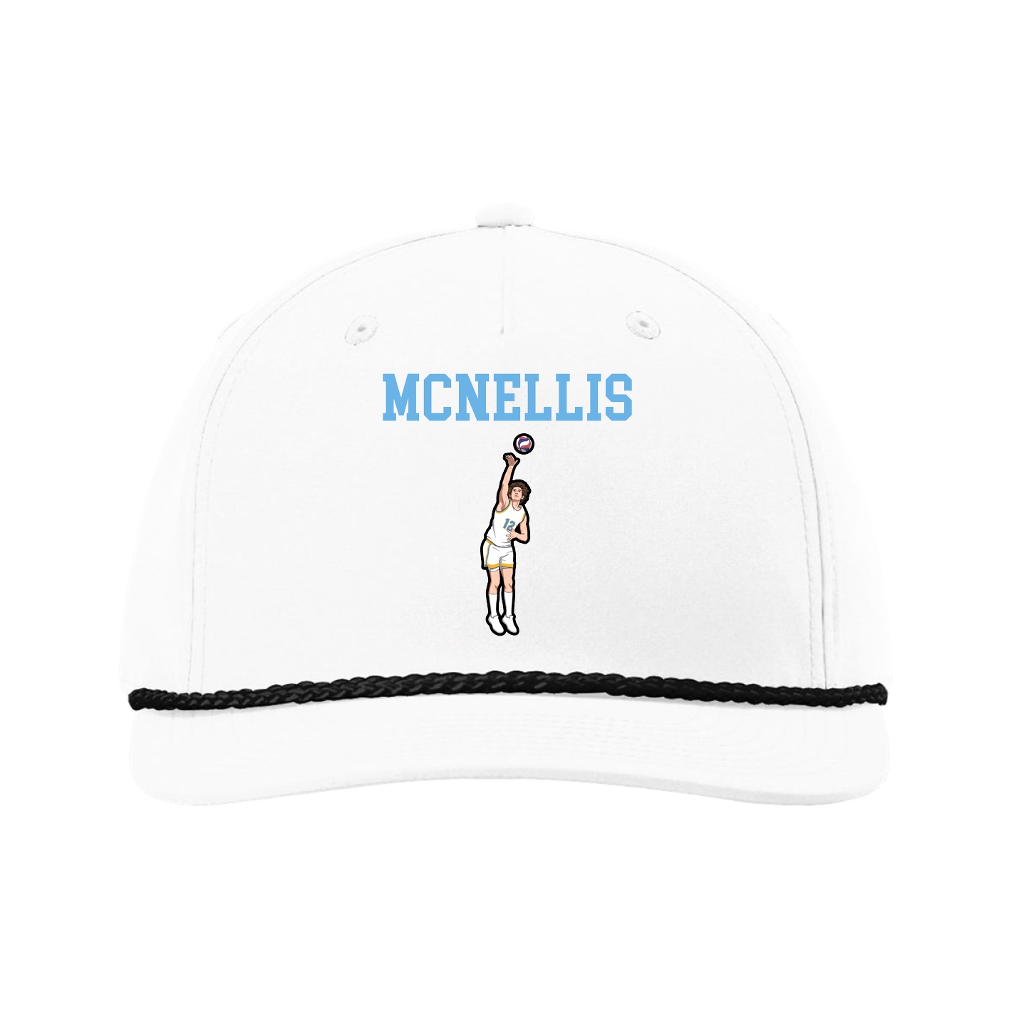 Five-Panel Classic Rope Cap — Shirsey in White