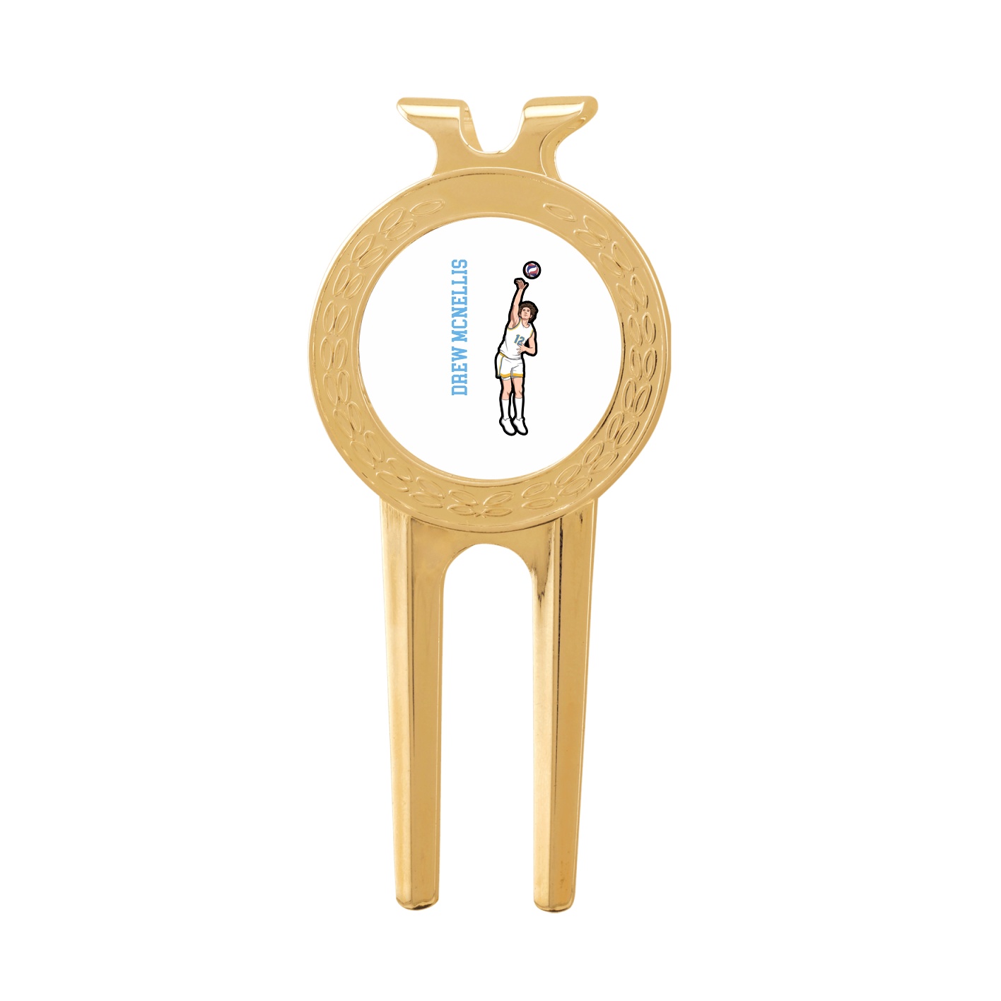 Divot Tool with Ball Marker — Name Vertical in Classic