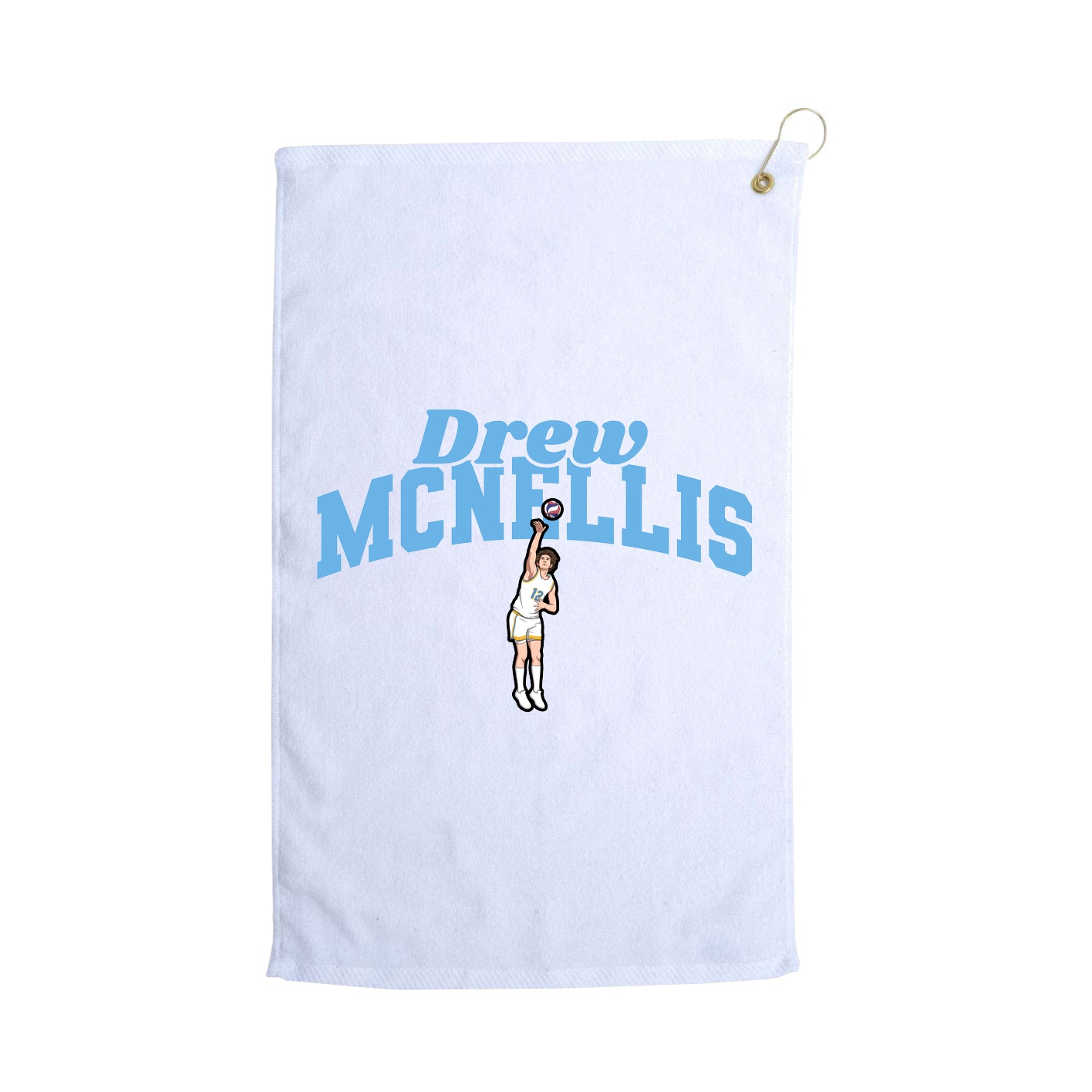 Golf Towel — Signature Arch in White