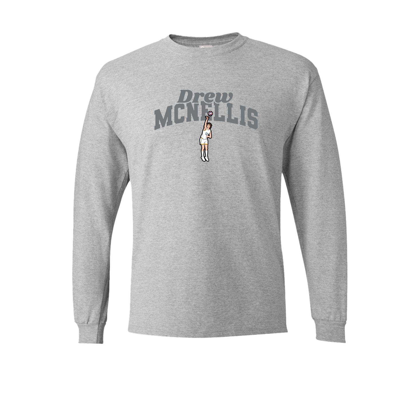 Long Sleeve Tee — Signature Arch in Grey