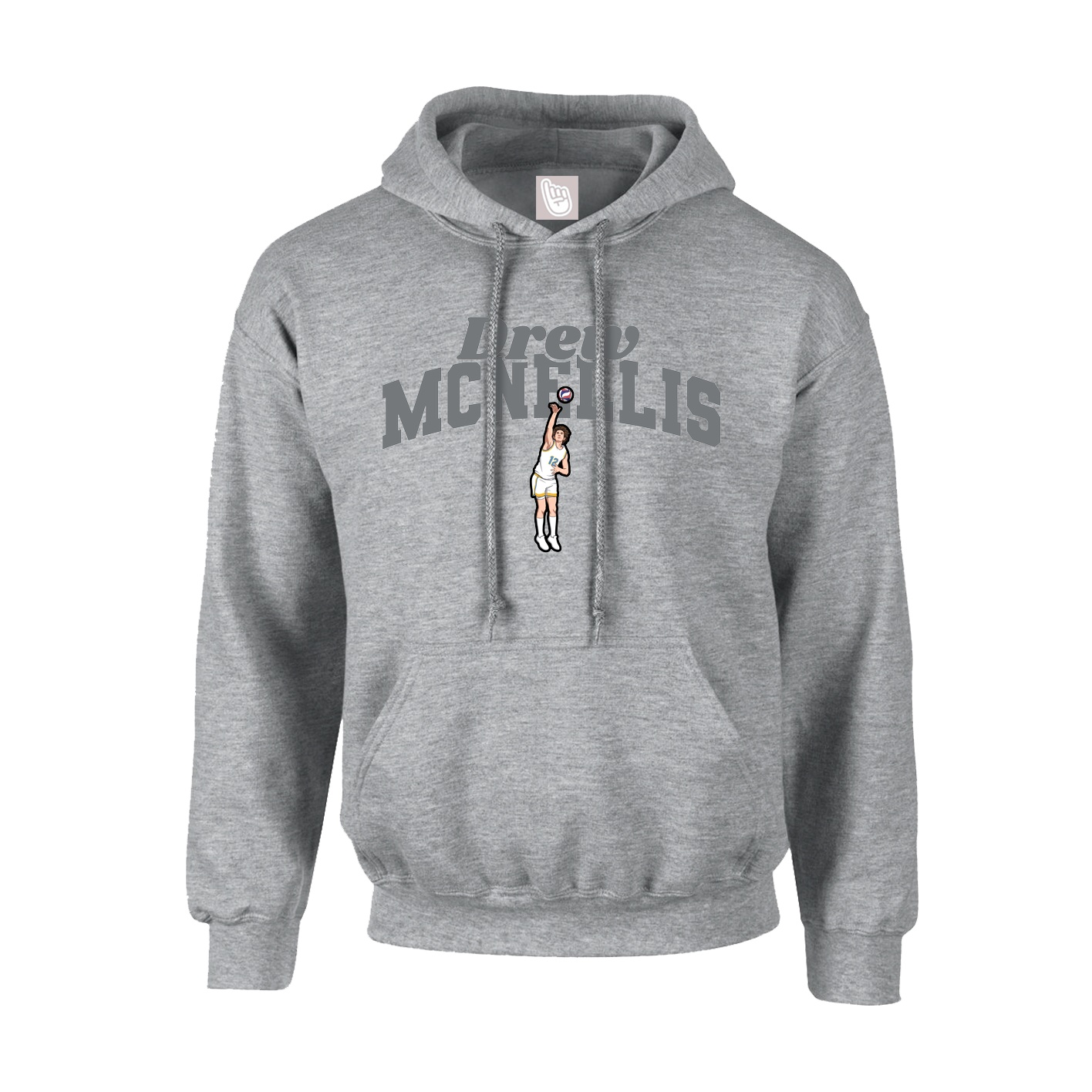 Youth Hoodie — Signature Arch in Grey