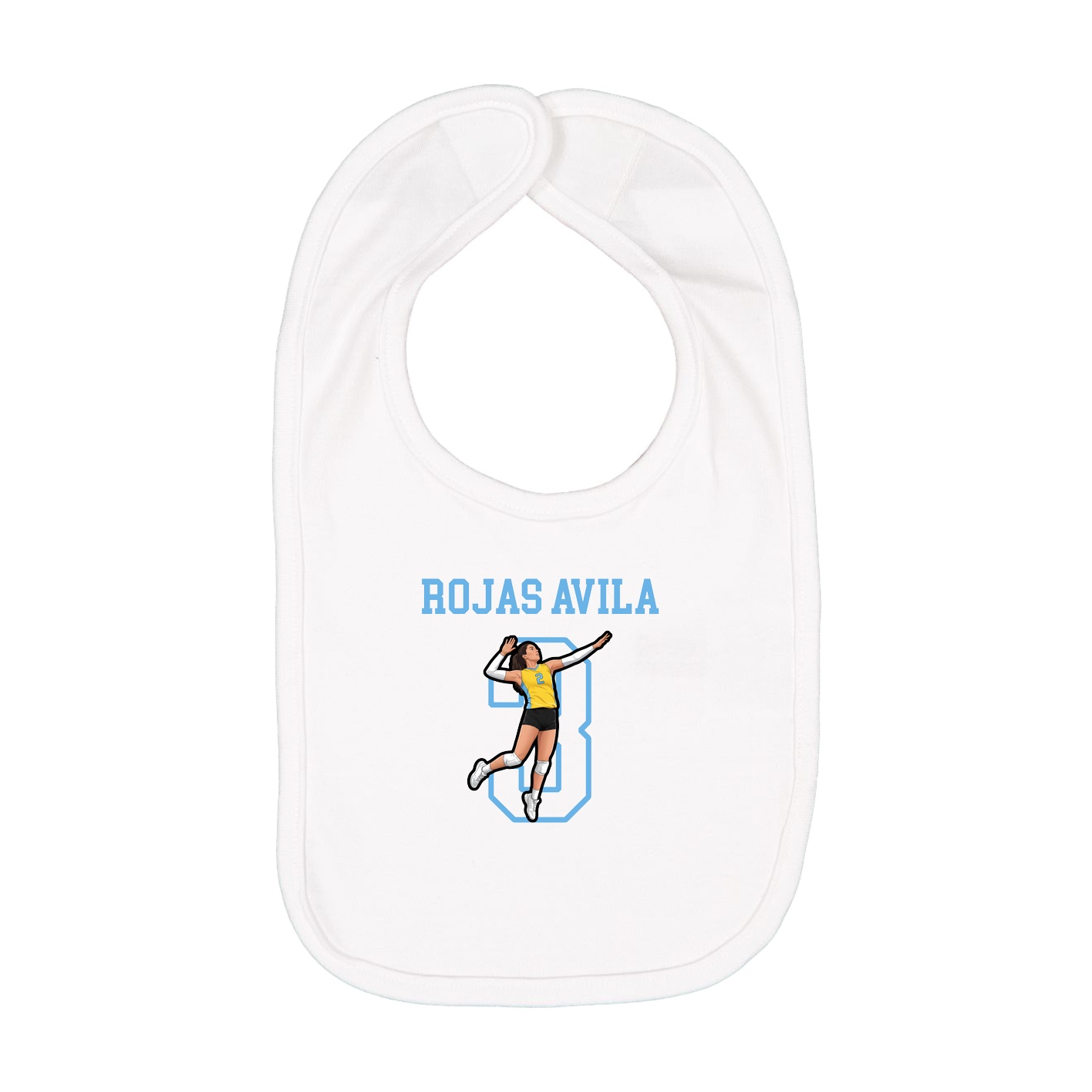 Infant Bib — Shirsey in White