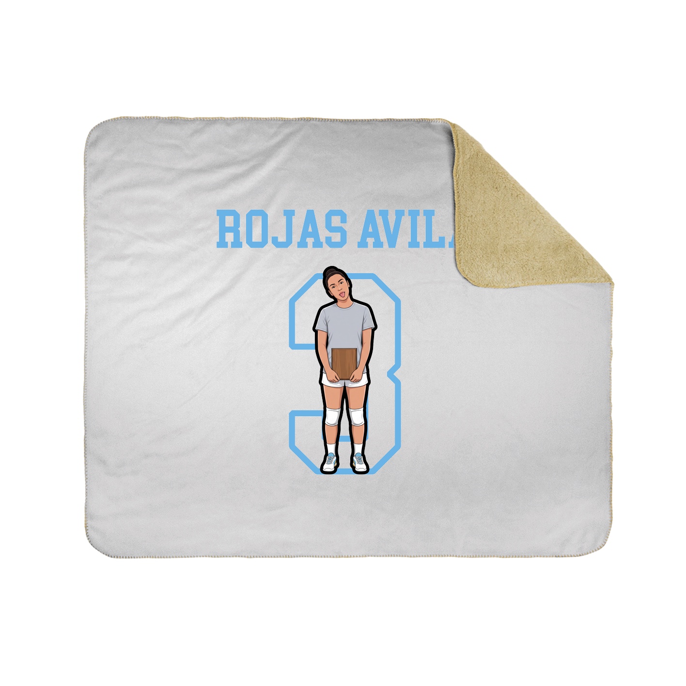 Throw Blanket — Shirsey in White