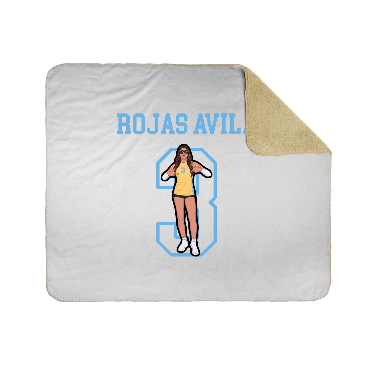 Throw Blanket — Shirsey in White