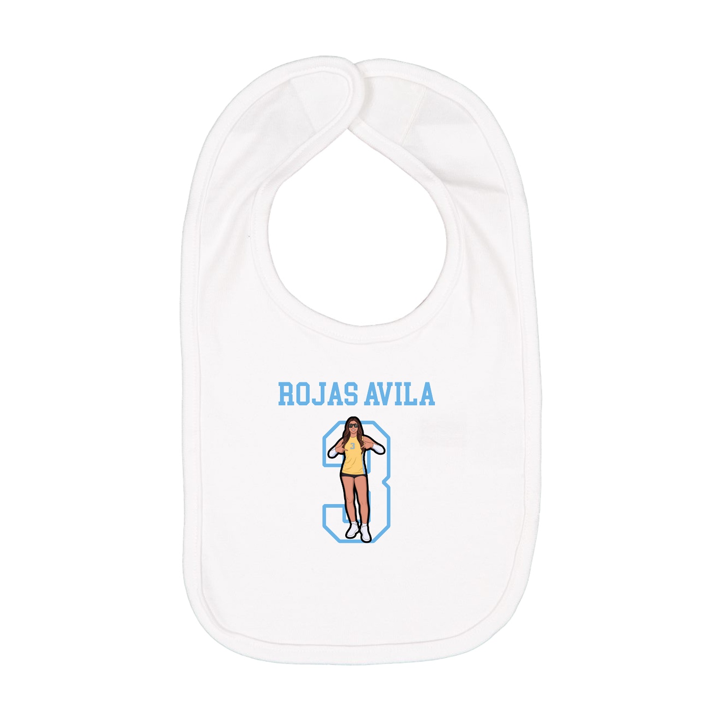 Infant Bib — Shirsey in White
