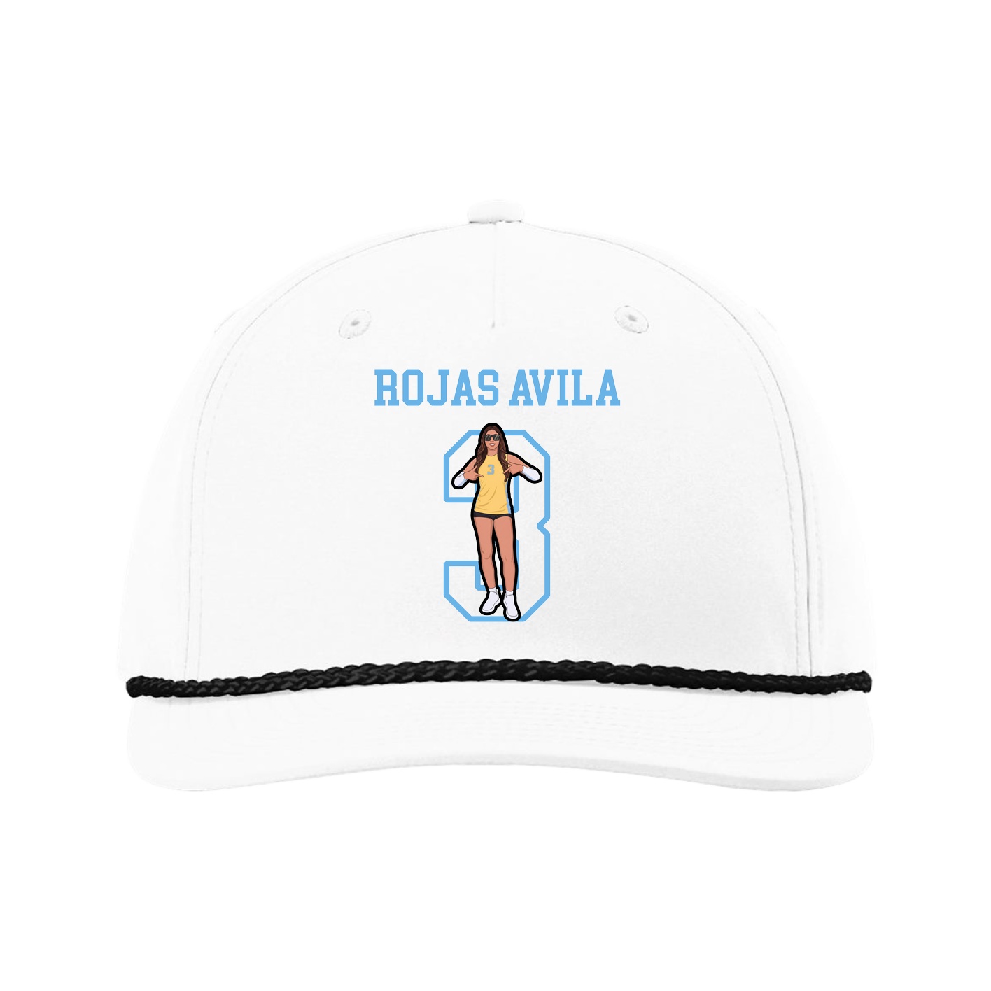 Five-Panel Classic Rope Cap — Shirsey in White