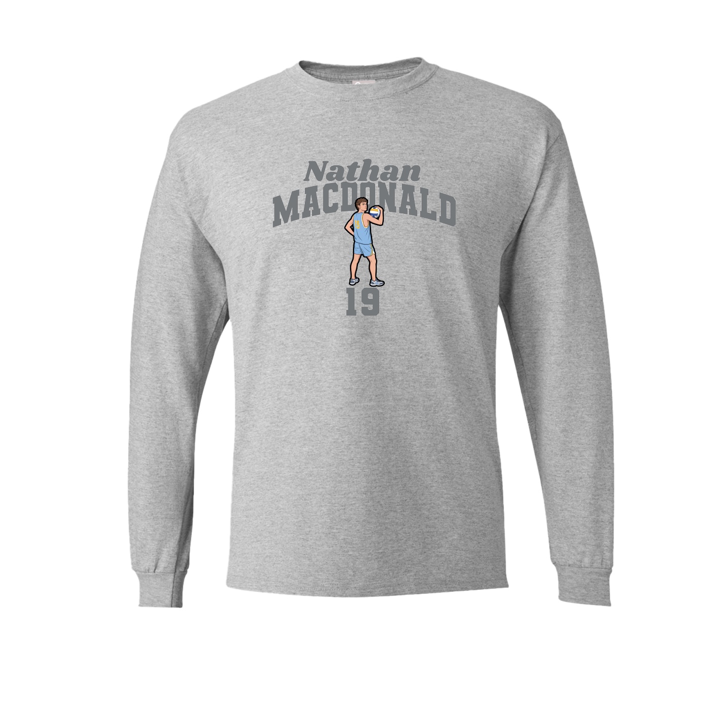 Long Sleeve Tee — Signature Arch in Grey