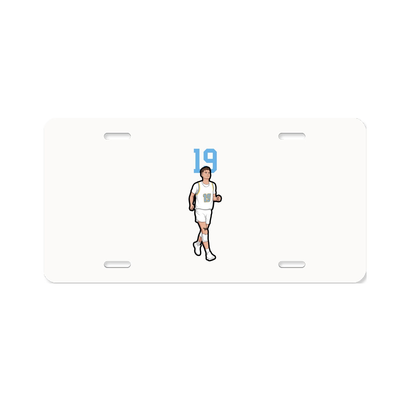 License Plate — Number Top in Classic