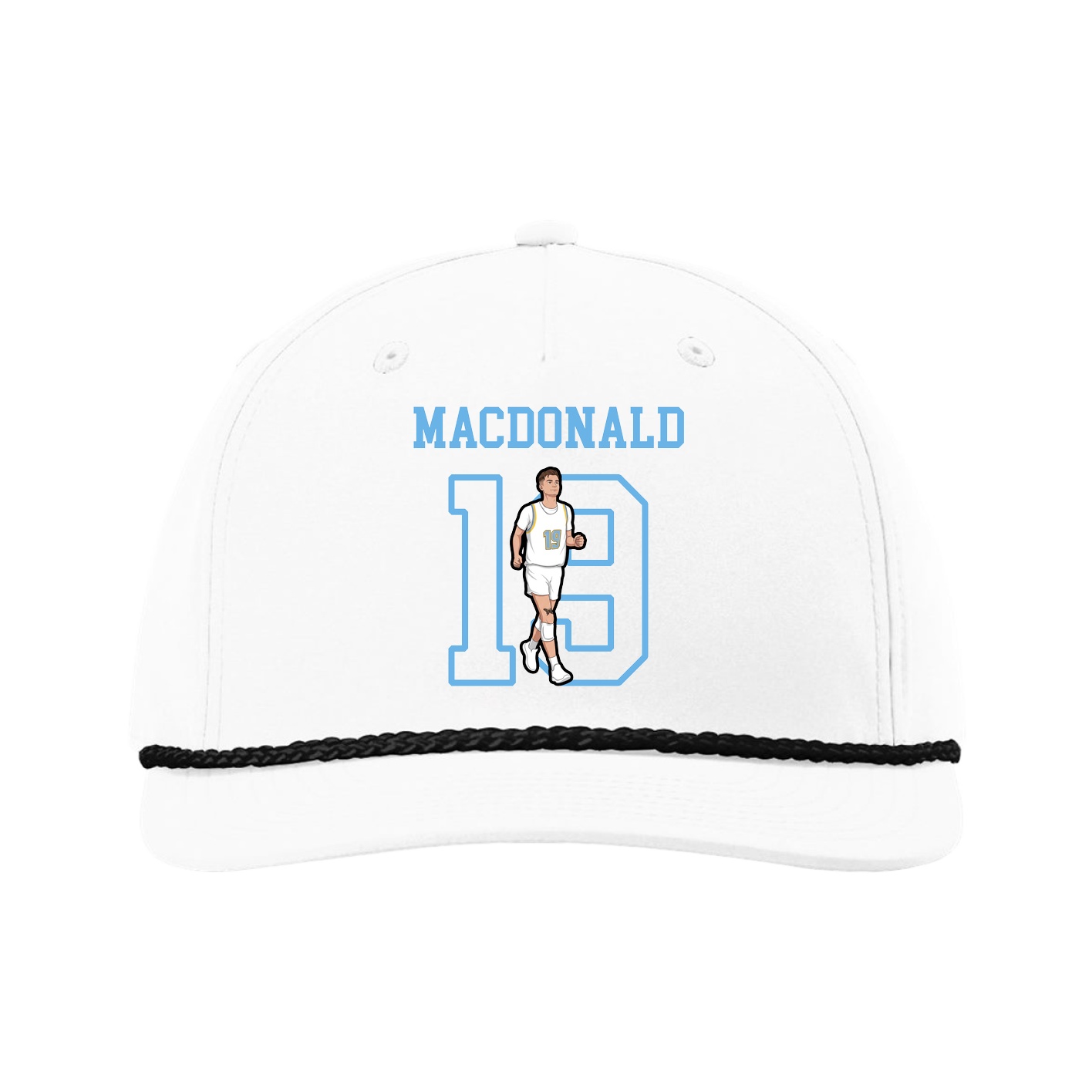 Five-Panel Classic Rope Cap — Shirsey in White