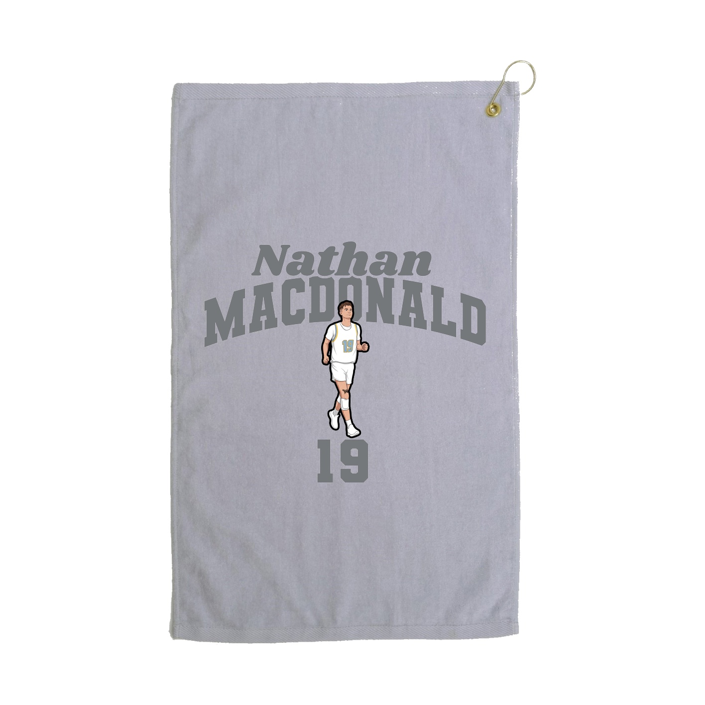 Golf Towel — Signature Arch in Grey