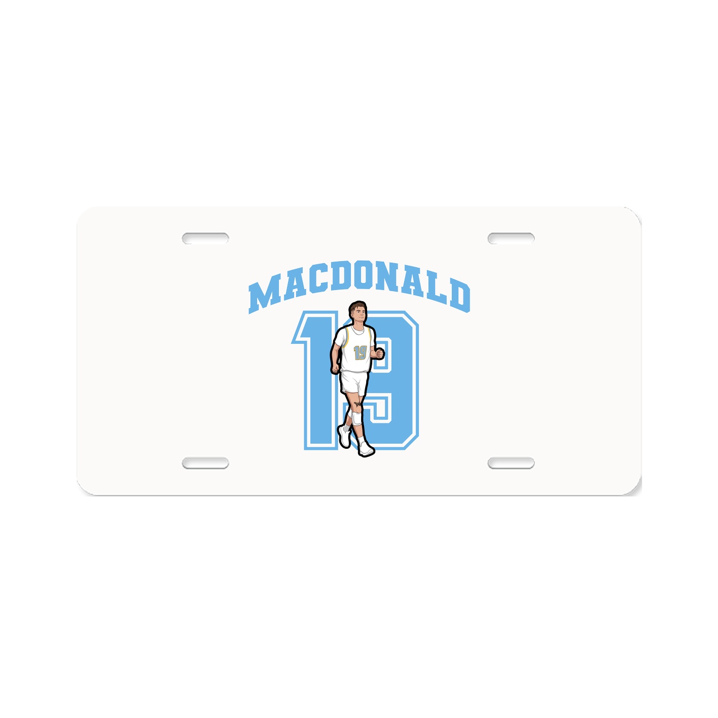 License Plate — Number in Classic
