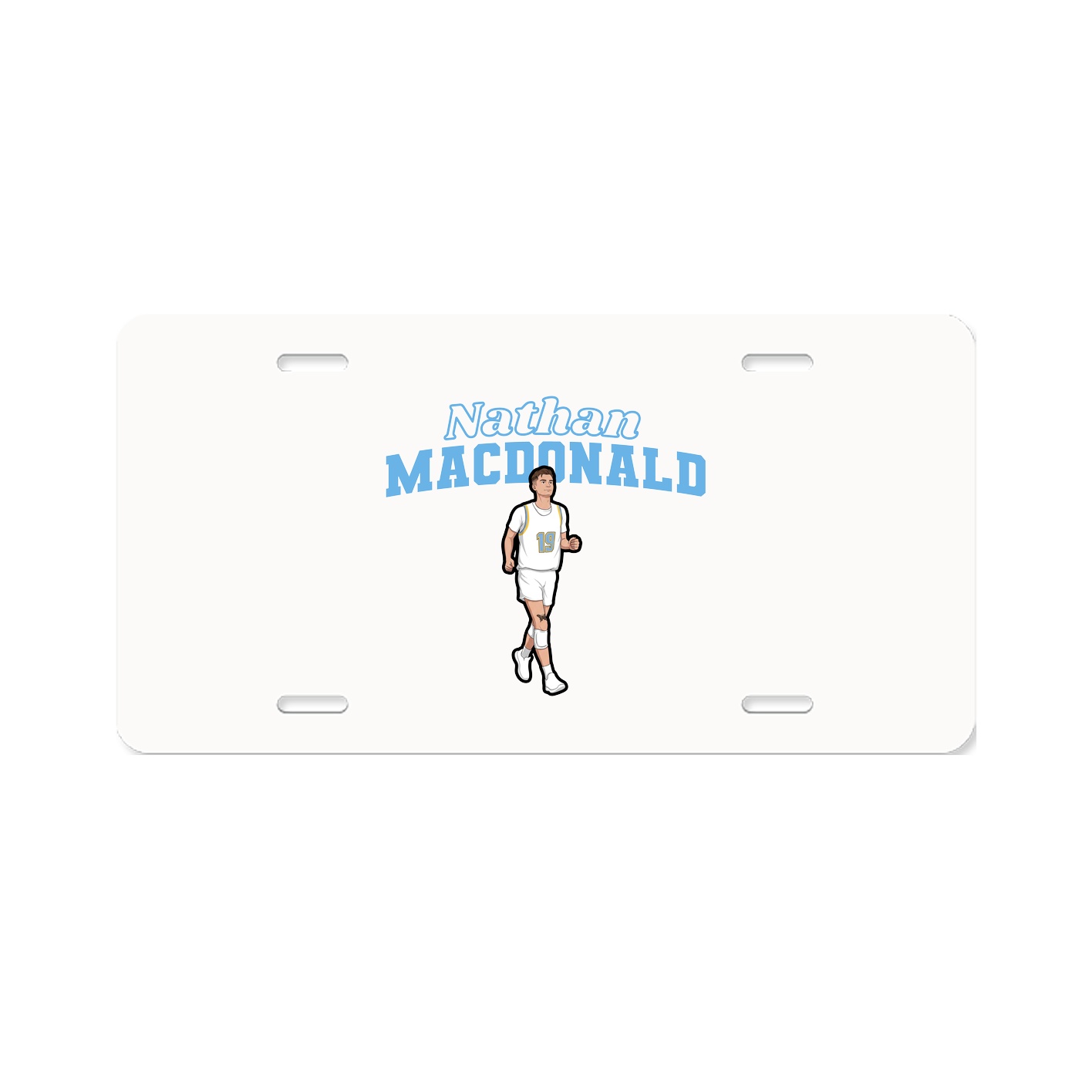 License Plate — Name Arch in Classic