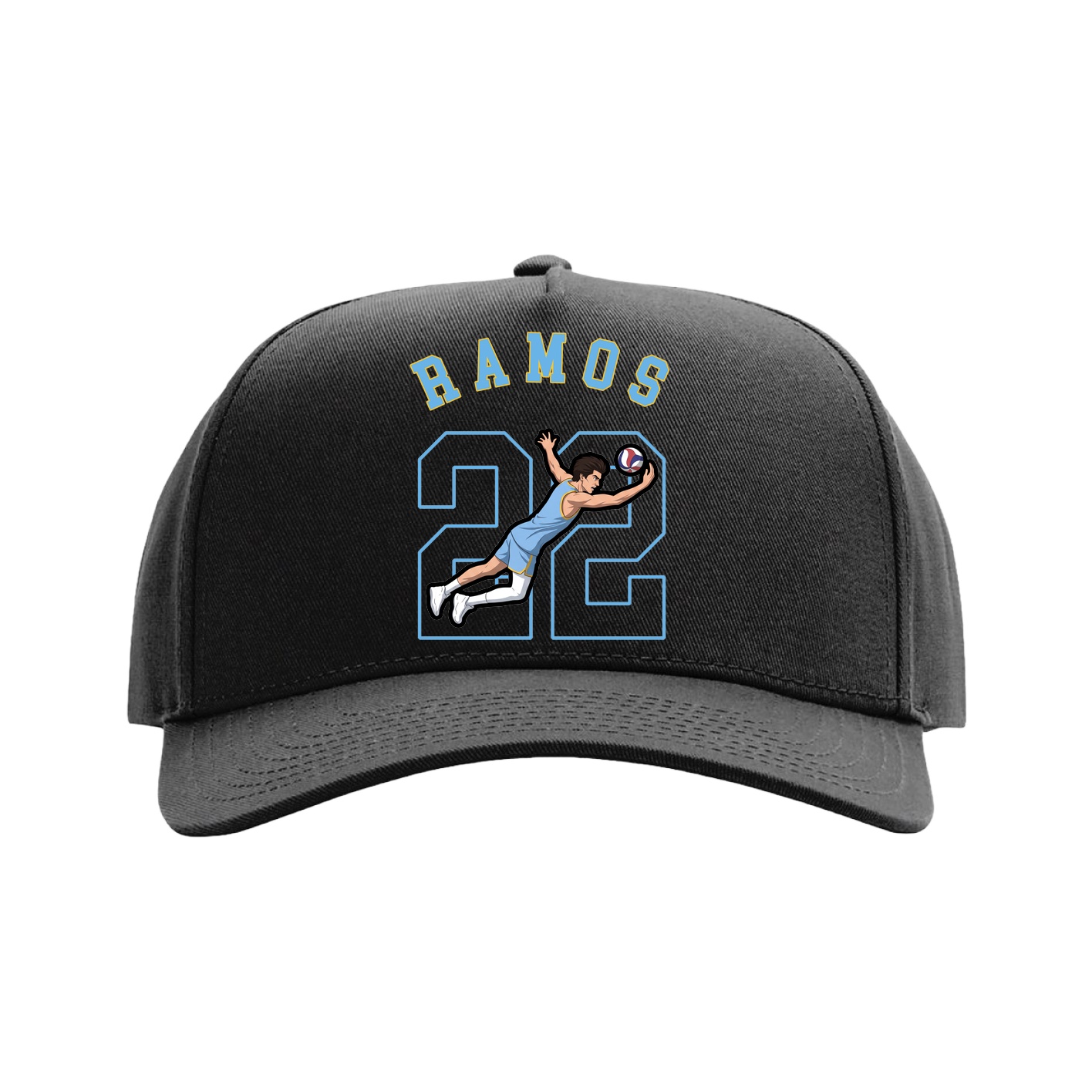 Full Fabric Five-Panel Champ Cap