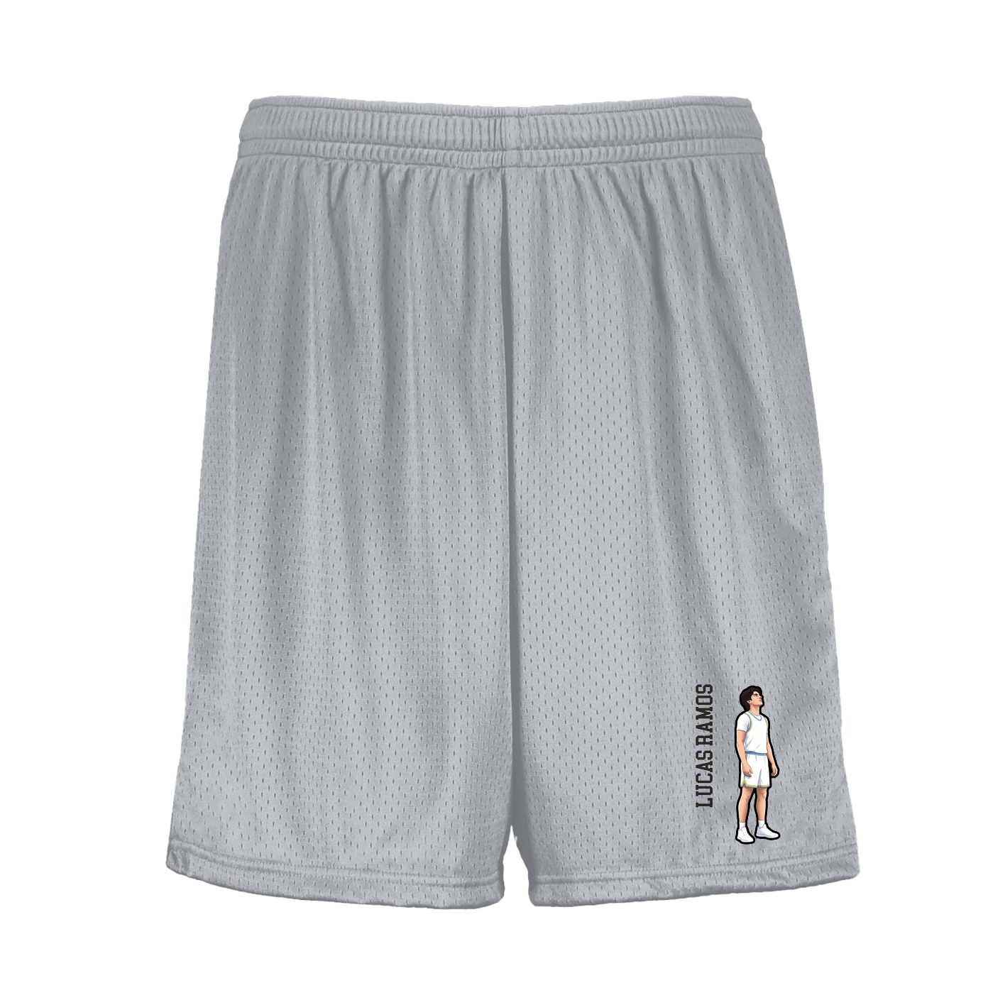 Shorts — Name Vertical in Silver