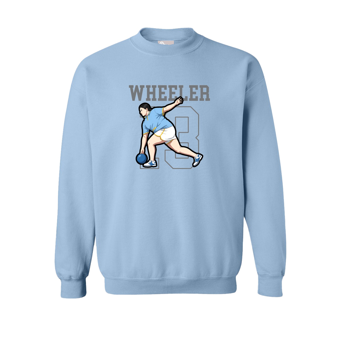 Fleece Crew — Shirsey in Light Blue