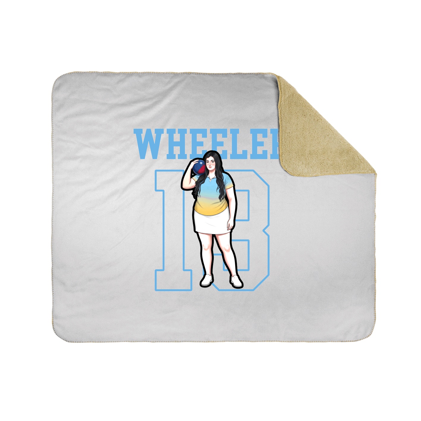 Throw Blanket — Shirsey in White