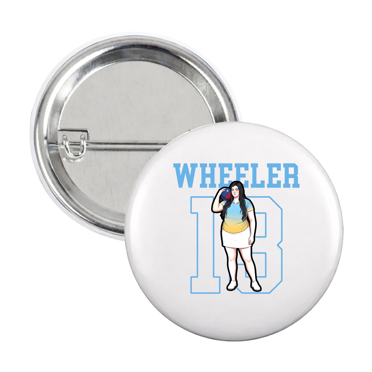 Game Day Button — Shirsey in White